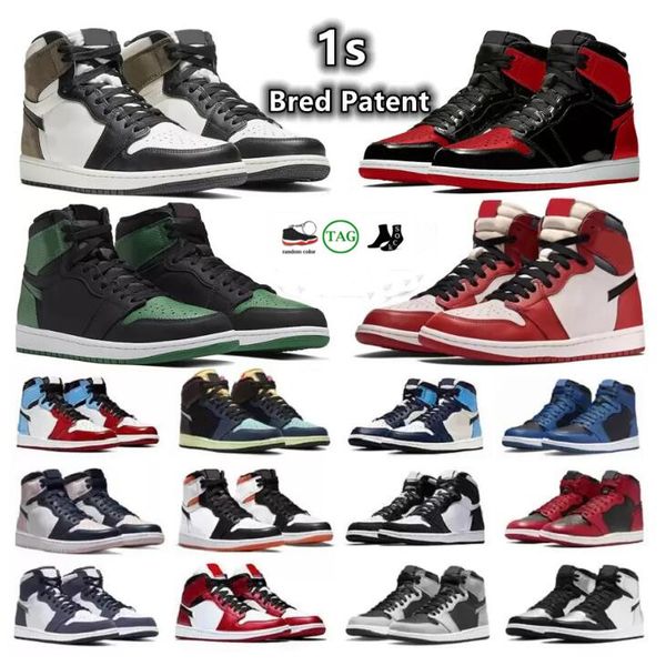 new mens jumpman 1 retro high og basketball shoes 1s chicago heritage university blue royal patent bred atmosphere dark mocha brotherhood sh, Black
new mens jumpman 1 retro high og basketball shoes 1s chicago heritage university blue royal patent bred atmosphere dark mocha brotherhood sh, Black