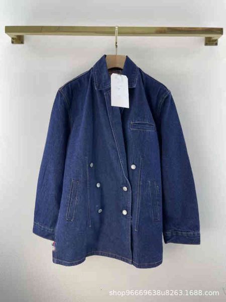 women's jackets autumn and winter yang mi same dark blue straight tube cowboy coat double row button suit nanyou quality, Black;brown
women's jackets autumn and winter yang mi same dark blue straight tube cowboy coat double row button suit nanyou quality, Black;brown
