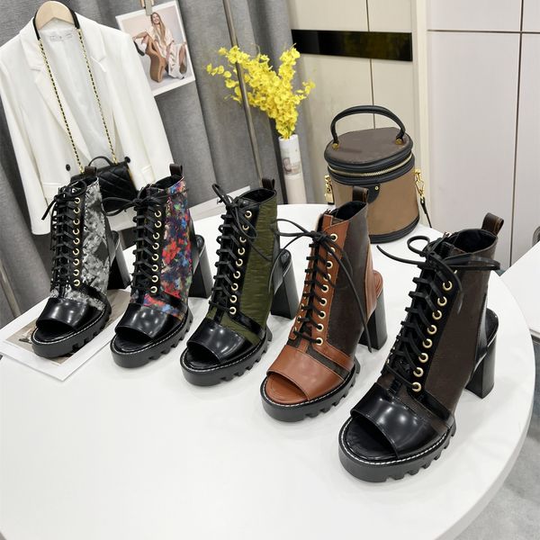 designer sandals women high-heeled casual shoes leather printing old flower designers peep-toe lace-up sandal brown platform shoes pantshoes, Black 
designer sandals women high-heeled casual shoes leather printing old flower designers peep-toe lace-up sandal brown platform shoes pantshoes, Black