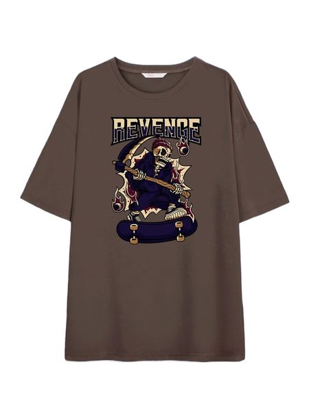 romwe x welnust letter skull graphic tee z8mb#, White
romwe x welnust letter skull graphic tee z8mb#, White