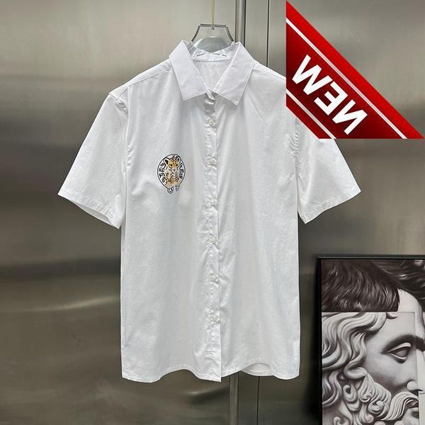 2022 summer new ch cross tiger head printed short sleeved loose casual men's and women's shirt fashion, White;black
2022 summer new ch cross tiger head printed short sleeved loose casual men's and women's shirt fashion, White;black