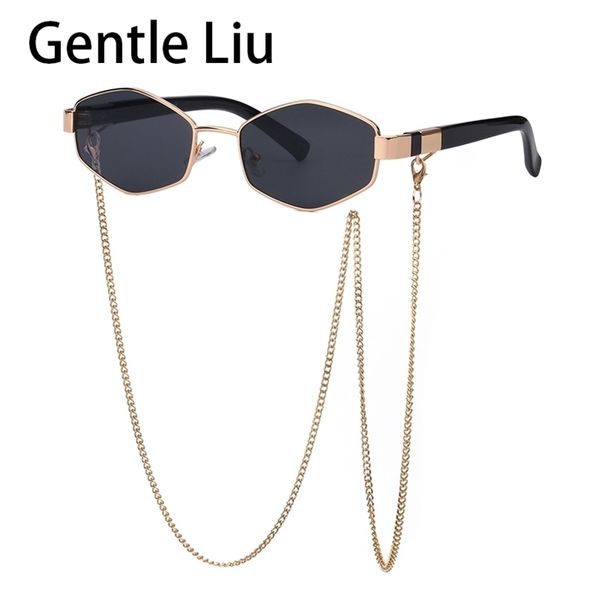 vintage sunglasses women with chain small frame sun glasses for ladies trendy luxury brand designer hexagon eyewear uv400 220616, White;black
vintage sunglasses women with chain small frame sun glasses for ladies trendy luxury brand designer hexagon eyewear uv400 220616, White;black