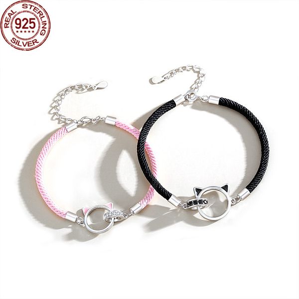 hollow out cat double ring lovers' hand rope a pair of pure silver for men women simple versatile cartoon girls' heart c, Golden;silver
hollow out cat double ring lovers' hand rope a pair of pure silver for men women simple versatile cartoon girls' heart c, Golden;silver