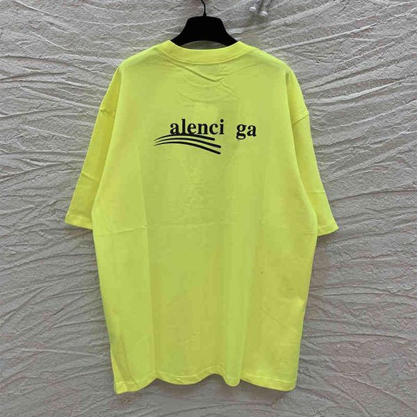 men's t-shirts high version summer paris b cola series os loose men's and women's fluorescent green short sleeved t-shirt, White;black
men's t-shirts high version summer paris b cola series os loose men's and women's fluorescent green short sleeved t-shirt, White;black