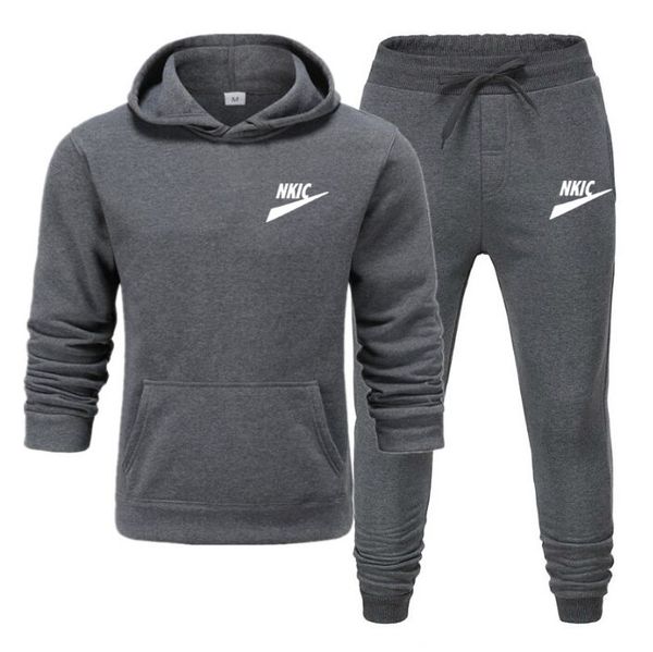 men's 2 pieces set tracksuit brand men sweatshirt sports set 2022 spring autumn gym jogging hoodies+pants 2pcs casual track suit, Gray
men's 2 pieces set tracksuit brand men sweatshirt sports set 2022 spring autumn gym jogging hoodies+pants 2pcs casual track suit, Gray