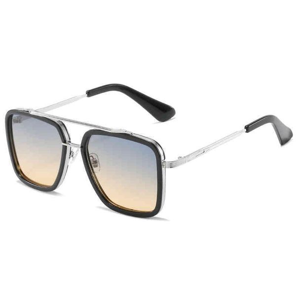 sunglass men's 2022 new double beam square sunglass trend glass sunglass, White;black
sunglass men's 2022 new double beam square sunglass trend glass sunglass, White;black