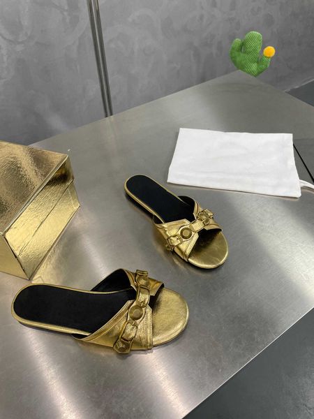 sandals shoes slippers wide-band slides flats calfskin leather outdoor women gold bowtie comfort 35-41, Black
sandals shoes slippers wide-band slides flats calfskin leather outdoor women gold bowtie comfort 35-41, Black