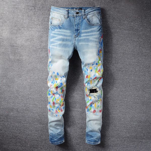 mens designer jean man distressed ripped skinny cowboy pant jeans rock revival trousers straight slim elastic denim fit moto biker pants tre, Black
mens designer jean man distressed ripped skinny cowboy pant jeans rock revival trousers straight slim elastic denim fit moto biker pants tre, Black