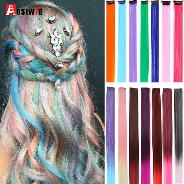 costume accessories aosi long straight colored highlight synthetic hair extensions clip in one piece rainbow streak pink hair strands for wo, Silver
costume accessories aosi long straight colored highlight synthetic hair extensions clip in one piece rainbow streak pink hair strands for wo, Silver