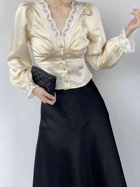 women's blouses & shirts original ladies elegant black lantern long sleeve autumn v neck crop lace women button up shirt vintage clothi, White
women's blouses & shirts original ladies elegant black lantern long sleeve autumn v neck crop lace women button up shirt vintage clothi, White