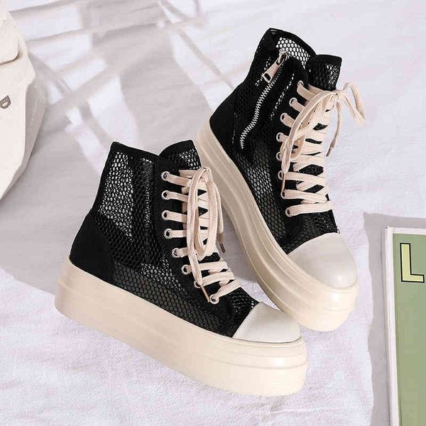 sandals hollow thick soled mesh boots breathable casual canvas high shoes women's tennis red personalized fashion exca, Black
sandals hollow thick soled mesh boots breathable casual canvas high shoes women's tennis red personalized fashion exca, Black