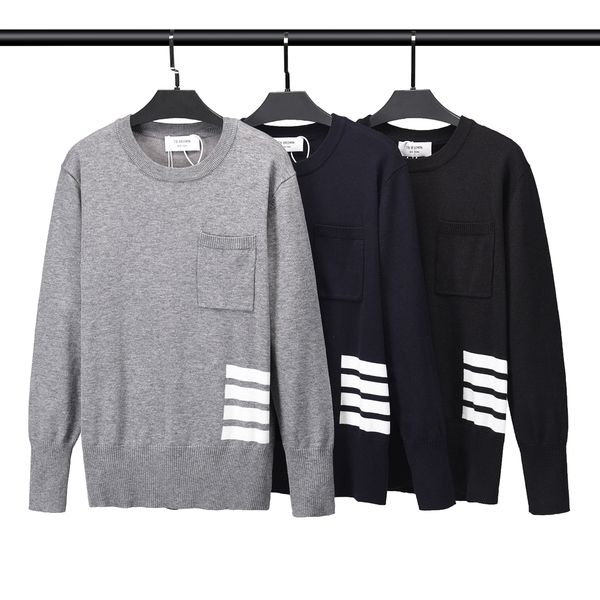 men's sweater crew neck knit new long sleeve pullover striped women's casual wool knit jacket, White;black
men's sweater crew neck knit new long sleeve pullover striped women's casual wool knit jacket, White;black