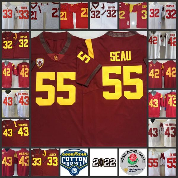 42 ronnie lott jersey 43 troy polamalu clay matthews 55 junior seau jerseys 21 su'a cravens 32 o.j simpson 33 marcus allen usc trojans, Black
42 ronnie lott jersey 43 troy polamalu clay matthews 55 junior seau jerseys 21 su'a cravens 32 o.j simpson 33 marcus allen usc trojans, Black