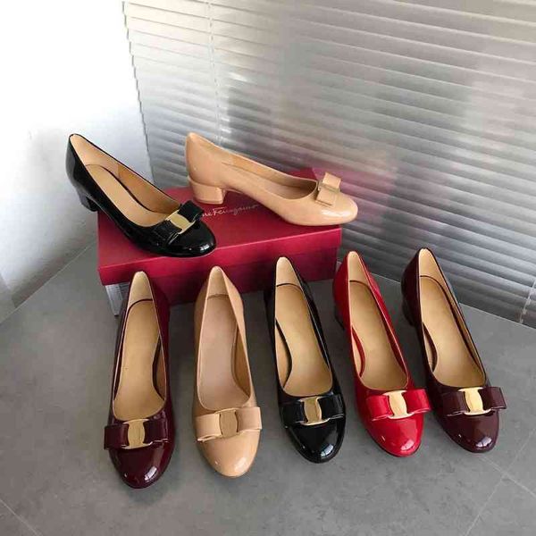 7 years of good reputation sf thick heel shoes square round head bow women's shallow mouth commuting red wedding spring, Black
7 years of good reputation sf thick heel shoes square round head bow women's shallow mouth commuting red wedding spring, Black