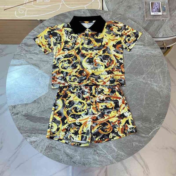 children's wear design boys' short sleeved lapel suit summer clothing foreign style printed polo shirt shorts twopiece set g220810, White
children's wear design boys' short sleeved lapel suit summer clothing foreign style printed polo shirt shorts twopiece set g220810, White