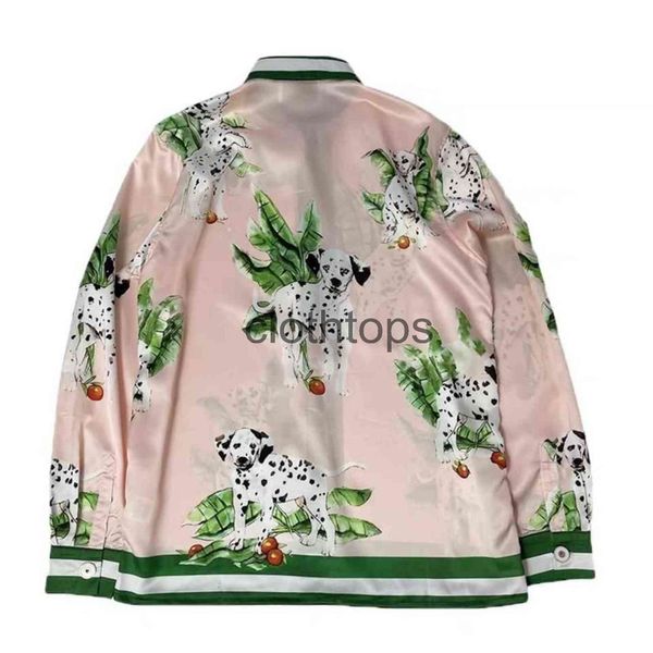 casablanc silk spotted dog print long sleeve shirt for men and womenyzkd, White;black
casablanc silk spotted dog print long sleeve shirt for men and womenyzkd, White;black