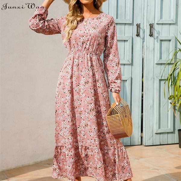 women elegant floral printed spring summer casual o neck long sleeve ladies chic high waist a line beach dresses 220728, Black;gray
women elegant floral printed spring summer casual o neck long sleeve ladies chic high waist a line beach dresses 220728, Black;gray