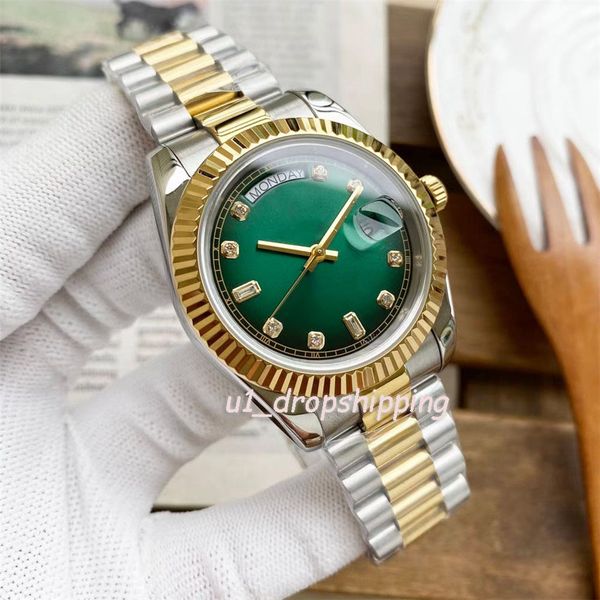 dropshipping - mens automatic mechanical watch diamond watches silver/gold stainless steel strap date day watch, Slivery;brown
dropshipping - mens automatic mechanical watch diamond watches silver/gold stainless steel strap date day watch, Slivery;brown