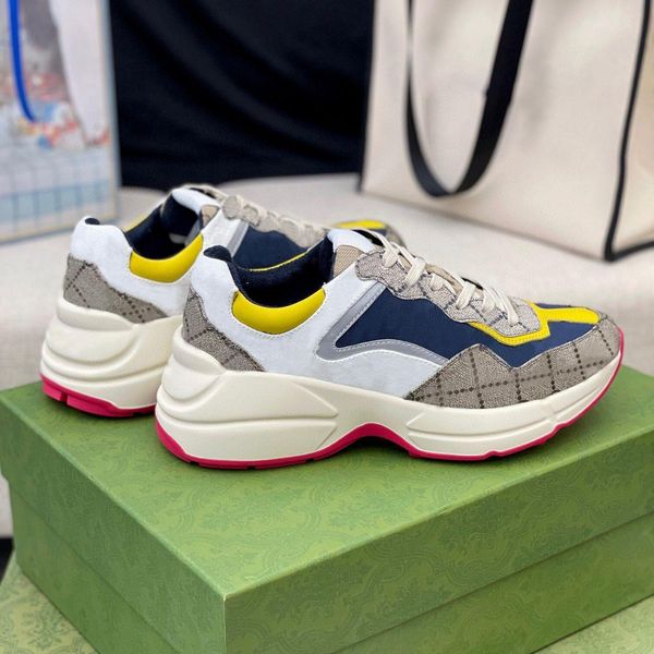 designer sneakers rhyton casual shoes men women vintage daddy sneaker brand lady luxurys runner trainers chaussures multicolor platform shoe, Black
designer sneakers rhyton casual shoes men women vintage daddy sneaker brand lady luxurys runner trainers chaussures multicolor platform shoe, Black