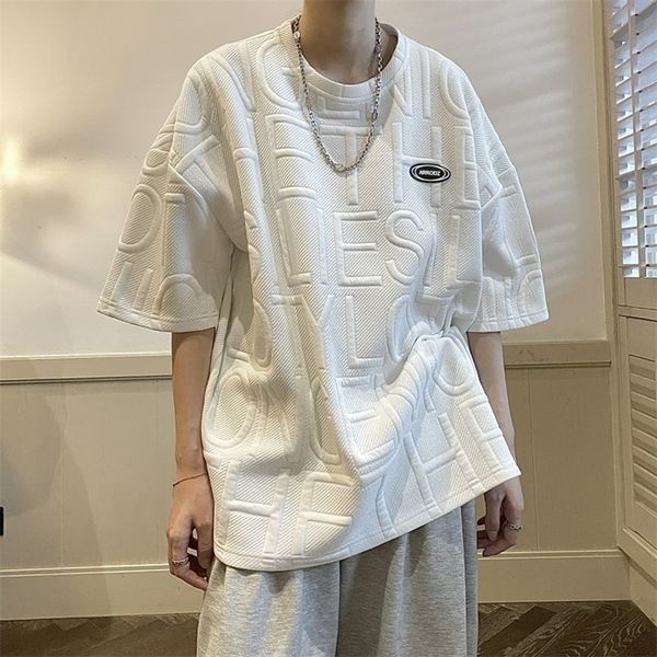 privathinker fashion men tshirts threedimensional letter short sleeve women casual male summer tee shirts 220616, White;black
privathinker fashion men tshirts threedimensional letter short sleeve women casual male summer tee shirts 220616, White;black