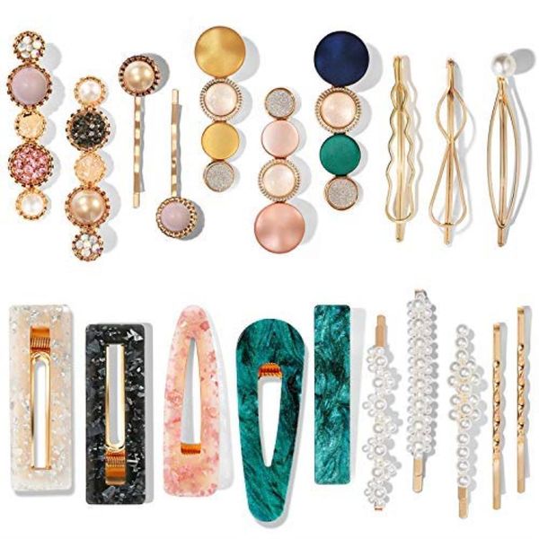 hair clips barrettes mehayi aron pearl acrylic resin metal fashion set handmade cute pins gold hairpin accessories headwear styling t ambsh, Golden;silver
hair clips barrettes mehayi aron pearl acrylic resin metal fashion set handmade cute pins gold hairpin accessories headwear styling t ambsh, Golden;silver
