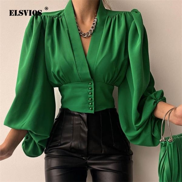 spring fashion women shirt lantern long sleeves casual solid color printed slim buttons v neck blouse commute high street shirts 220715, White
spring fashion women shirt lantern long sleeves casual solid color printed slim buttons v neck blouse commute high street shirts 220715, White