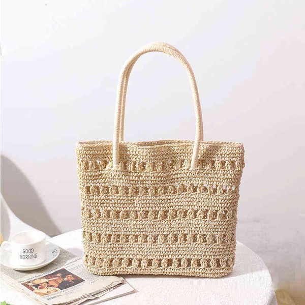 summer handmade women's bag handle woven handbags large capacity tote beach weaving straw travel beach woman shoulder bag g220519
summer handmade women's bag handle woven handbags large capacity tote beach weaving straw travel beach woman shoulder bag g220519