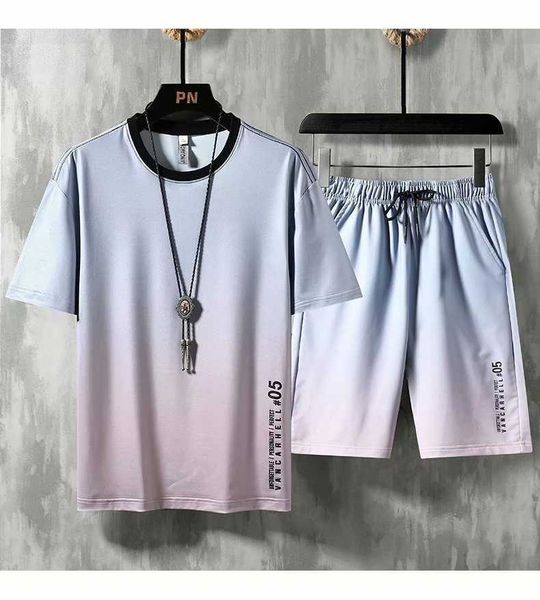 ice silk gradual change suit men's short sleeve t-shirt sports leisure summer korean fashion cool suit men's fashion brand, White;black
ice silk gradual change suit men's short sleeve t-shirt sports leisure summer korean fashion cool suit men's fashion brand, White;black