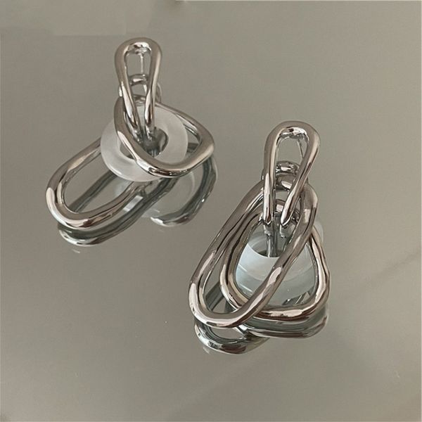 fashion jewelry metal geometric earring trend silvery plating irregular dangle earrings for women party gifts, Silver
fashion jewelry metal geometric earring trend silvery plating irregular dangle earrings for women party gifts, Silver