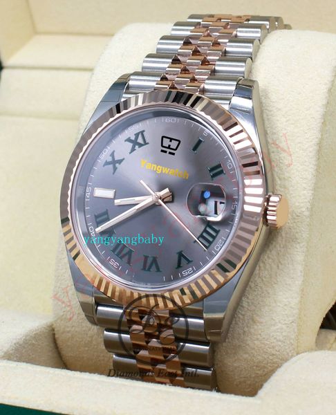 original box watch date-just 41mm 126331 jubilee 18k everose gold /ss roman dial watch mechanical (automatic) mens bf watches, Slivery;brown
original box watch date-just 41mm 126331 jubilee 18k everose gold /ss roman dial watch mechanical (automatic) mens bf watches, Slivery;brown