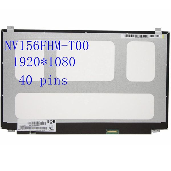 

15.6" laplcd touch screen nv156fhm-t00 fit b156hak02.0 for lenovo thinkpad t570 t580 p52s 1920x1080 ips display panel 40pin