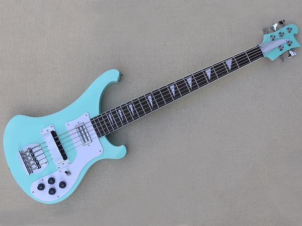 5 strings blue electric bass guitar with white pickguard,rosewood fretboard,providing customized service
5 strings blue electric bass guitar with white pickguard,rosewood fretboard,providing customized service