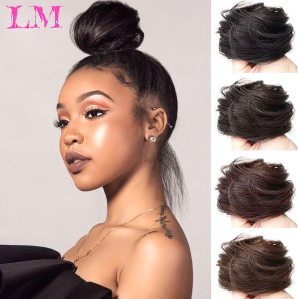 lm ladies elastic straight synthetic hairpieces scrunchie wrap for hair bun donut chignon accessories, Black
lm ladies elastic straight synthetic hairpieces scrunchie wrap for hair bun donut chignon accessories, Black