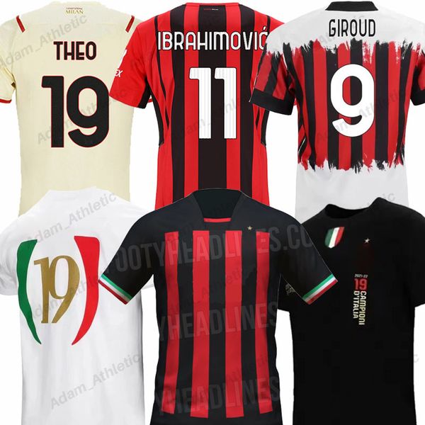 21 22 maglia ac milans ibrahimovic soccer jerseys 19 champions t-shirt giroud theo kessie tonali bennacer a.rebic brahim football shirts pla, Black;yellow
21 22 maglia ac milans ibrahimovic soccer jerseys 19 champions t-shirt giroud theo kessie tonali bennacer a.rebic brahim football shirts pla, Black;yellow