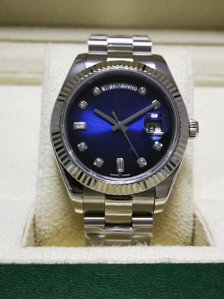 blue designer man watch automatic mechanical with box gold stainless steel band diamond classic luminous couples water resistant montre luxe, Slivery;brown
blue designer man watch automatic mechanical with box gold stainless steel band diamond classic luminous couples water resistant montre luxe, Slivery;brown