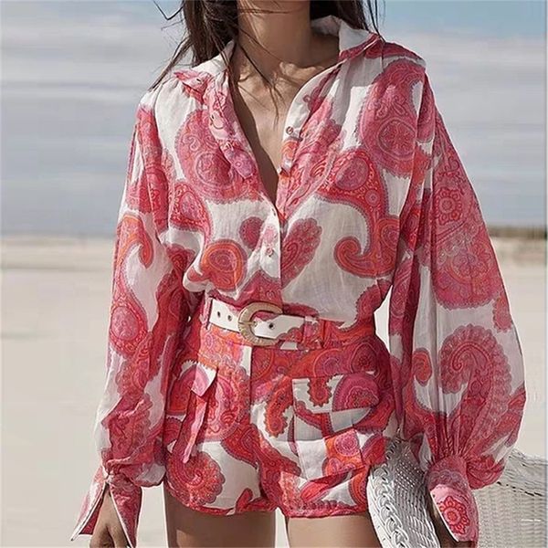 2020 2 piece sets womens outfits long sleeve red blouse and fashion shorts two piece set and shorts flower printed set t200702, White
2020 2 piece sets womens outfits long sleeve red blouse and fashion shorts two piece set and shorts flower printed set t200702, White