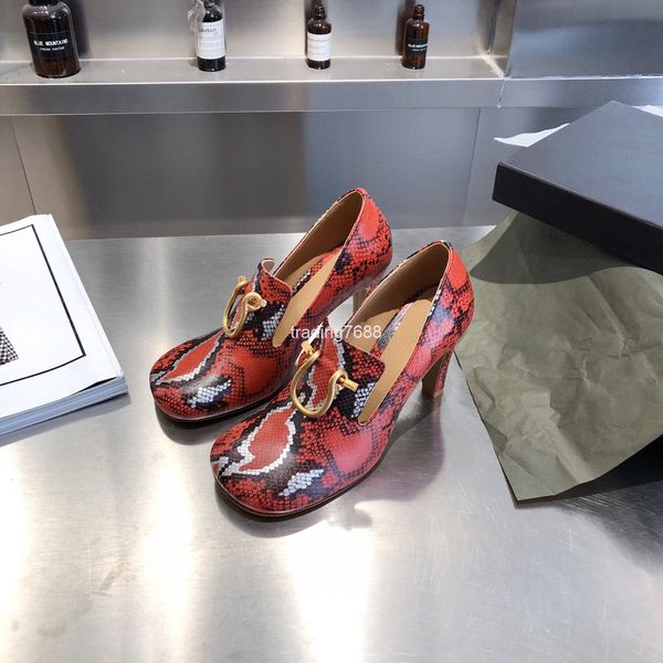 dress shoes autumn snake pattern cowhide high heels women's trend horseshoe buckle conical thin heel shallow mouth single shoes, Black
dress shoes autumn snake pattern cowhide high heels women's trend horseshoe buckle conical thin heel shallow mouth single shoes, Black