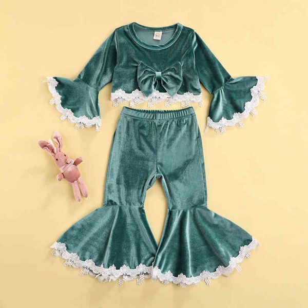 citgeett autumn winter kids baby girls clothes set lace long sleeve sweatshirt + flare long pants velvet baby outfits 0-4y aa220316, White
citgeett autumn winter kids baby girls clothes set lace long sleeve sweatshirt + flare long pants velvet baby outfits 0-4y aa220316, White
