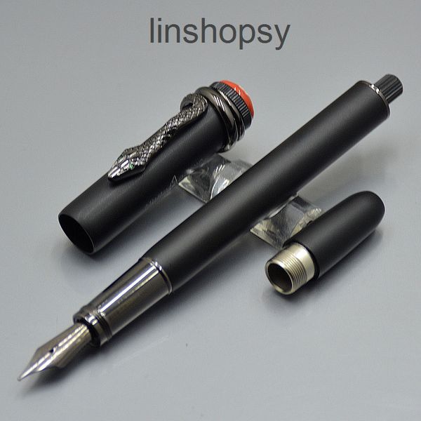 matte black snake head clip fountain pen fine office stationery fashion calligraphy ink pens gift ( no box )
matte black snake head clip fountain pen fine office stationery fashion calligraphy ink pens gift ( no box )