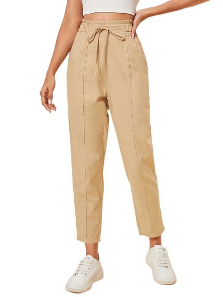 knotted paperbag waist cigarette pants z0dn#, Black;white
knotted paperbag waist cigarette pants z0dn#, Black;white