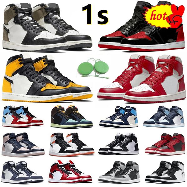 1 1s mens basketball shoes bred patent dark mocha silver yellow royal toe visionaire hack newstalgia shadow obsidian pine green men women, Black
1 1s mens basketball shoes bred patent dark mocha silver yellow royal toe visionaire hack newstalgia shadow obsidian pine green men women, Black