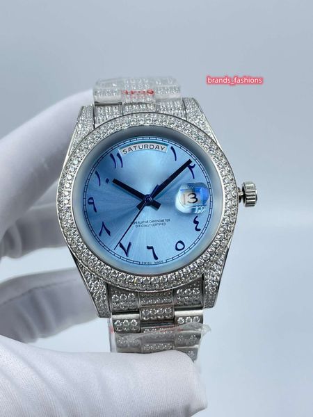 new men's iced diamond watch size 41mm silver stainless steel diamonds watch leisure automatic movement watches, Slivery;brown
new men's iced diamond watch size 41mm silver stainless steel diamonds watch leisure automatic movement watches, Slivery;brown