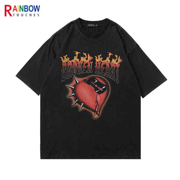 rainbowtouches oversized t-shirt hip hop washed shirt half sleeve women print love youth high street shirts mens, White;black
rainbowtouches oversized t-shirt hip hop washed shirt half sleeve women print love youth high street shirts mens, White;black