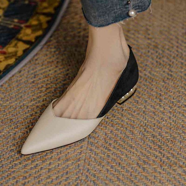 sandals shallow mouth single shoe women korean version simple color matching texture pointed commuting fashion pearl thick heel 3n02, Black
sandals shallow mouth single shoe women korean version simple color matching texture pointed commuting fashion pearl thick heel 3n02, Black