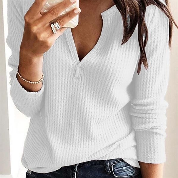 women clothing autumn spring women basic t shirt new fashion long sleeve v neck t shirt casual slim 210306, White
women clothing autumn spring women basic t shirt new fashion long sleeve v neck t shirt casual slim 210306, White