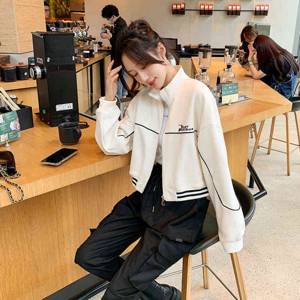 women's jackets casual short coat women's early spring baseball suit sports sweater autumn cardigan fashion 2tii, Black;brown
women's jackets casual short coat women's early spring baseball suit sports sweater autumn cardigan fashion 2tii, Black;brown