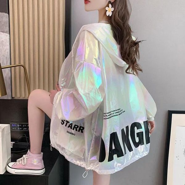 women's jackets plus size sunscreen clothes abrigos mujer 2022 summer women loose thin hooded jacket versatile long sleeved femme tide, Black;brown
women's jackets plus size sunscreen clothes abrigos mujer 2022 summer women loose thin hooded jacket versatile long sleeved femme tide, Black;brown