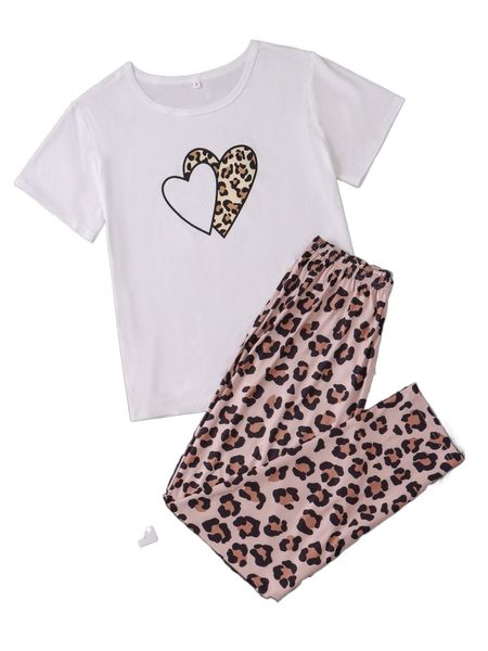 leopard & heart print pj set r4xy#, Black;red
leopard & heart print pj set r4xy#, Black;red