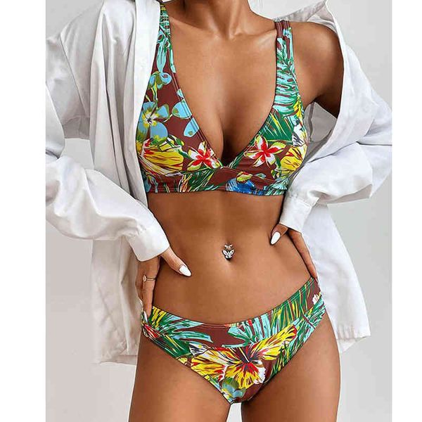 bikini 2022 women's split swimsuit high waist floral bikini fashion, White;black
bikini 2022 women's split swimsuit high waist floral bikini fashion, White;black