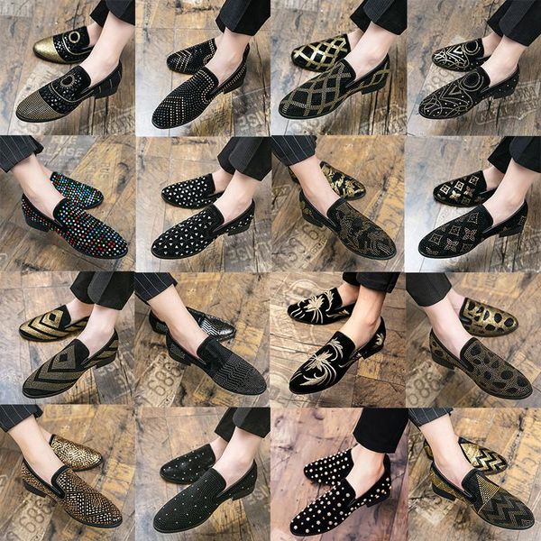 rhinestone luxury brand men dress shoes flat casual shoe business office oxfords formal party wedding genuine leather designers studded loaf, Black
rhinestone luxury brand men dress shoes flat casual shoe business office oxfords formal party wedding genuine leather designers studded loaf, Black